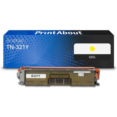 PrintAbout huismerk Toner TN-321Y Geel Geschikt voor Brother