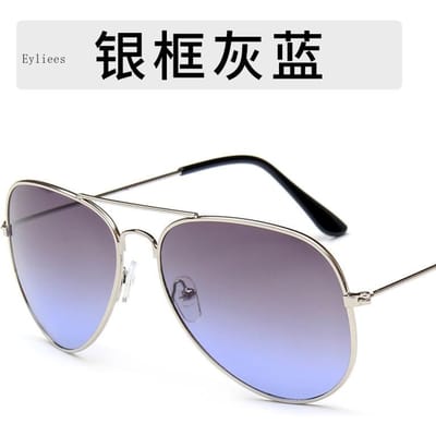 Nieuwe Pad Spiegel Heren Metalen Frame Zonnebril Retro Anti-reflecterend UV400 Zonnebrillen Uitje Straatfotografie Gafas De Sol Mujer gray