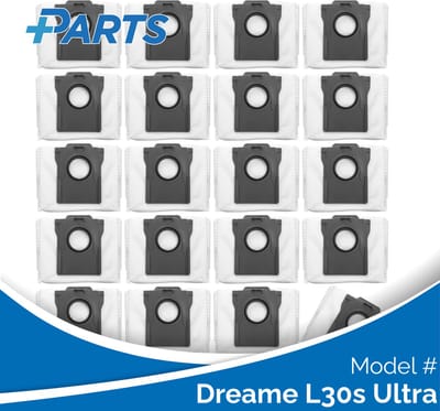 Dreame L30s Ultra Stofzakken (20 Stuks, Plus.Parts® alternatief voor RDB8)