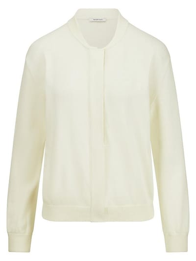 Vest lange mouwen Van Peter Hahn wit