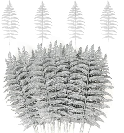 Dailygoods- Kunstkerstbladeren 16 stuks - Kunstmatige Tropische Bladeren - Decoratie voor Kerstboom - Bruiloftsboeket - Huis/Tuin Decoratie - Hoogwaardig Kunststof - Decoratiebladeren