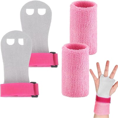 Pack of 4 Gymnastics Pads voor Meisjes - Gymnastiek - Gymnastiek Bar voor Kinderen - Fitness Set voor Meisjes - Asymmetrische Bar voor Gymnastiek - Dumbbell Bar