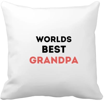 Akyol - worlds best grandpa Kussen hoes - Opa - de beste opa - verjaardag - verjaardagscadeau - cadeau - beste kinderen - cadeautje voor opa - opa artikelen - kado - geschenk - gift - 40 bij 40 cm