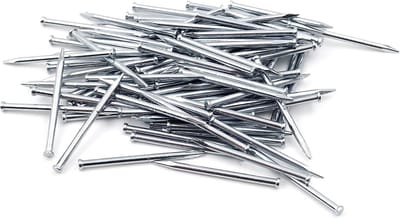 Dailygoody - Stalen pennen - Plint pennen - Verzonken kop - 1,4 x 20 mm - Geschikt voor hout en gips - 100 stuks - Verzinkt staal