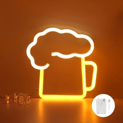 ACEP Neon Ledlamp Mancave - Wandlamp binnen - Wandlamp oplaadbaar - Neon lampen - Mancave decoratieMancave - Led licht