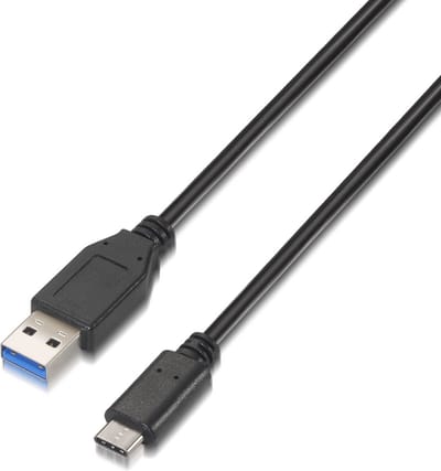Kabel USB-C naar USB Aisens A107-0060 Zwart 1 m