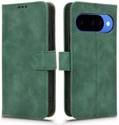 Coverup Hoesje - Geschikt voor Google Pixel 10 / Pixel 10 Pro Hoesje - Coverup Book Case - Groen
