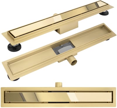 Rea Neox - Lineaire Afvoer - Douchegoot - Goud - 100cm