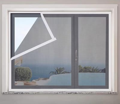 Vliegenhor voor Raam 50x110 cm - Eenvoudig te Monteren Insectenhor voor Binnen en Buiten