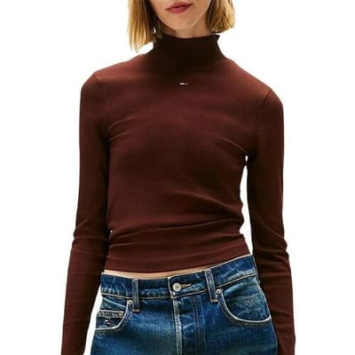 T-Shirt Lange Mouw Tommy Hilfiger Tjw Essential Mock