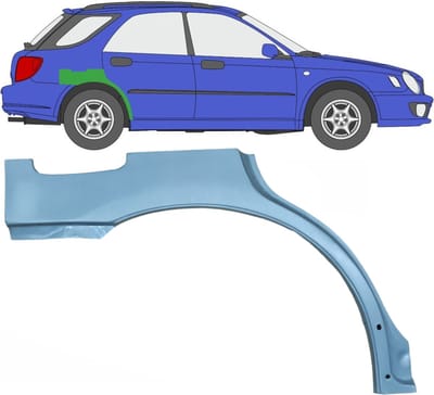 Reparatiepaneel achterspatbord voor Subaru Impreza GD GG 2000-2007 / Rechts