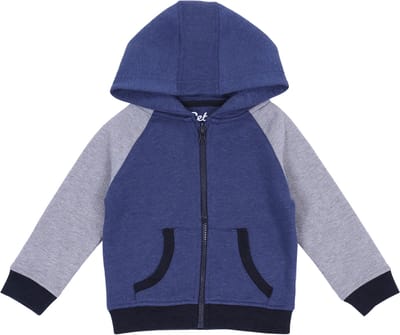 Marineblauw-grijze hoodie