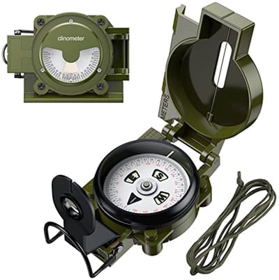 Militair Kompas voor Hiking en Navigatie - Waterdicht, Schokbestendig en Draagbaar