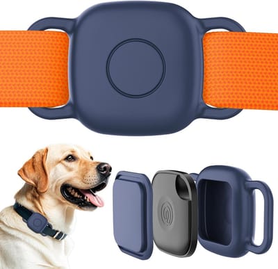 Hondenhalsband Bescherming voor Bluetooth Tracker, Set van 2 Waterdichte Silicone Cases, Duurzame en Volledige Bescherming voor Kattenhalsband en Tracker
