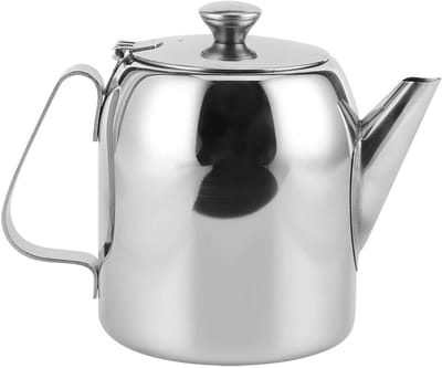 Roestvrijstalen waterkoker - Theepot koffiekan - Hotel keuken - Korte nauwkeurige tuit - 20oz 32oz - Zilver