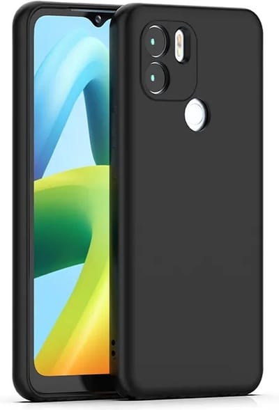 MoDo hoesje geschikt voor Xiaomi Redmi A1+/ Redmi A2+/ Poco C50 - Siliconen/TPU/Kunststof Back Cover - Zwart