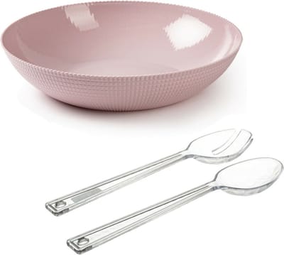 Plasticforte Slakom - Transparant slabestek - Kunststof - Roze - D30 cm
