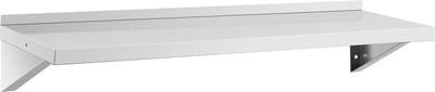 Wandplank - RVS - 120x40 cm - tot 30 kg - Royal Catering