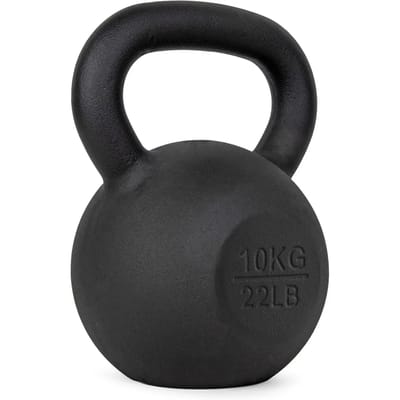 VirtuFit Kettlebell Pro - Kettle Bell - Gietijzer - 6 kg - Zwart - Sport Gewicht - Ergonomische & Brede Handgreep - Geschikt voor CrossFit & Fitness - Conditietraining