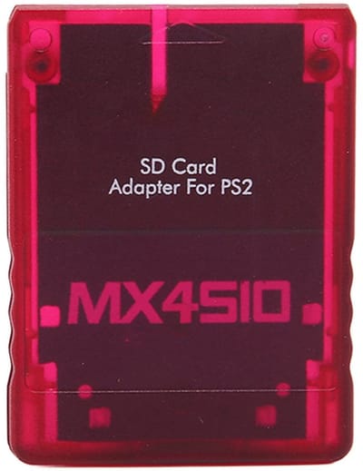 Dailygoods - PS2 MX4SIO SIO2SD-kaartlezeradapter - Handgemaakte Vervanging - Rood - Duurzaam en Betrouwbaar - Geschikt voor PS2 - Adapter voor Geheuge...