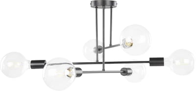 KIDANE - Plafondlamp - Zwart - Metaal
