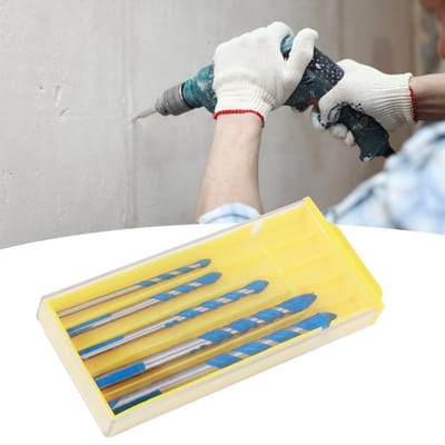 5 stuks Centreerboor Keramische Tegelboor DIY Muur Gat Boorgereedschap Boor (4 mm 5 mm 6 mm 8 mm 10 mm)