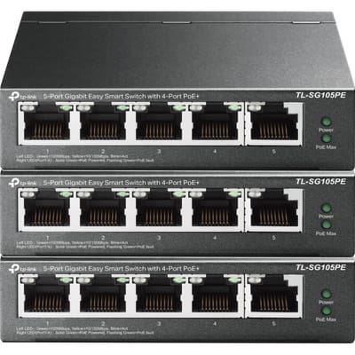 TP-Link TL-SG105PE 3-Pack