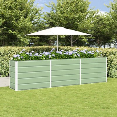 vidaXL - Plantenbak - Pastelgroen - 290 - x - 50 - x - 75 - cm - Gegevens - staal