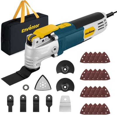Oscillatiegereedschap - Multifunctioneel gereedschap - Klusprojecten thuis - 28 Delige accessoire set - 36.5x13.5x12.5 cm - Ac