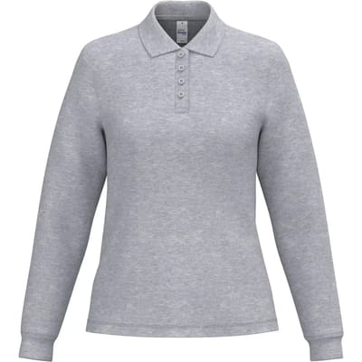Polo met lange mouwen voor dames iDeal Basic Brand