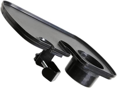 Microfoonstandaard Dienblad - Accessoire Plank - Live Uitzending - Sterke Bevestiging - 30x20 cm - Zwart