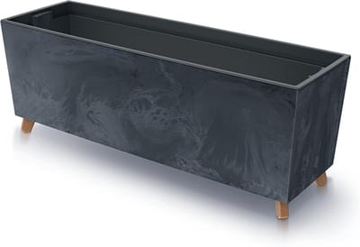 Prosperplast - Bloempot - - Urbi Case Beton Effect - Antraciet - 770x235x300mm