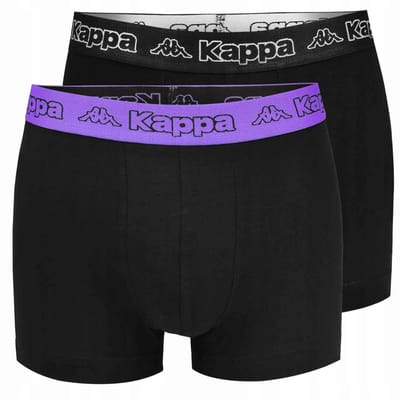Boxershort Kappa Boxershort 2-pack Zwart/dauwbraam Zwart - L