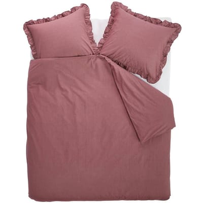 At Home by BeddingHouse Flamboyant dekbedovertrek - Lits-Jumeaux - 240x200/220 - Donker roze