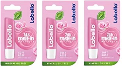 Labello - Soft Rosé Lippenbalsem - 3 Stuks
