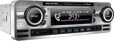 Caliber Autoradio met Bluetooth - DAB - DAB+ - USB, SD, AUX, FM - 1 DIN - Enkel DIN - Retro Oldtimer Look - Handsfree bellen (RMD120DAB-BT)