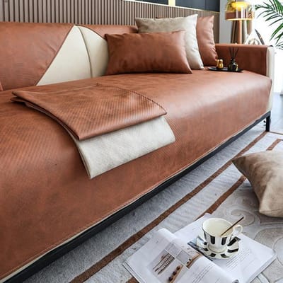 Moderne Luxe Kunstlederen Bankhoes Waterdichte Antislip Sofahoes 2 3-zits Meubelbeschermer voor Huisdieren 70x70cm 1pc