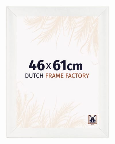 Fotolijst 46x61 cm - MDF - Wit Geveegd - Praag