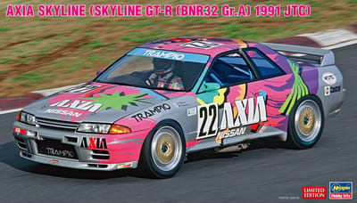 Hasegawa Modelbouwpakket Auto - 20514 Nissan Axia Skyline GT-R BNR32 Gr.A 1991 JTC - Japanse Rauto Plastic - 1:24 - Modelbouw