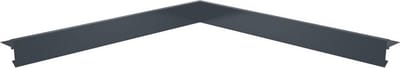 Wovar Daktrim Zwart Aluminium Binnenhoek 4.5 x 4.5 x 40 cm | Per Stuk