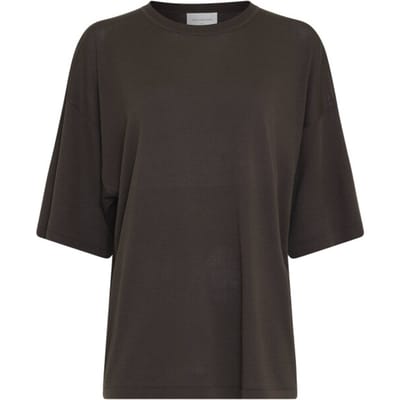 MSCH Copenhagen Mschterine Tee Tops & T-shirts Dames - Shirt - Bruin - Maat XS/S