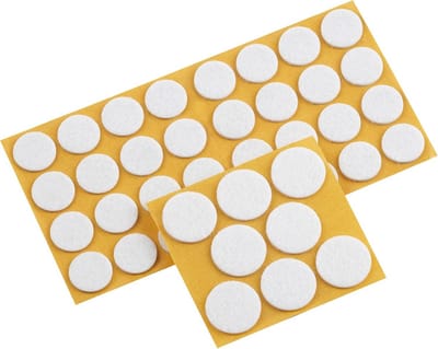 104-delig zelfklevend viltschuider-assortiment voor effectieve bescherming van meubels en vloeren