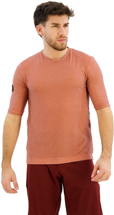 Santini Stone Slim Fit Tech T-shirt Met Korte Mouwen Oranje 3XL Man
