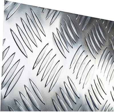 Aluminium Traanplaat - Geribbelde Plaat - Industriële Toepassingen - Corrosiebestendig - 3 mm dik - Aluminiumkleur