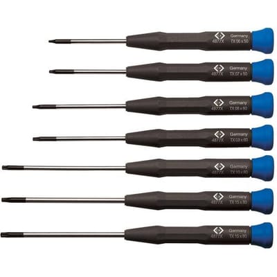 C.K Schroevendraaierset Elektronica en fijnmechanica 7-delig Binnen-zesrond (TX)