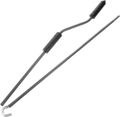 Luifel Slingerhendel - Zwengel Luifelbediening - Schaduw Creëren - Universele Compatibiliteit - 114.5 cm - Zwart