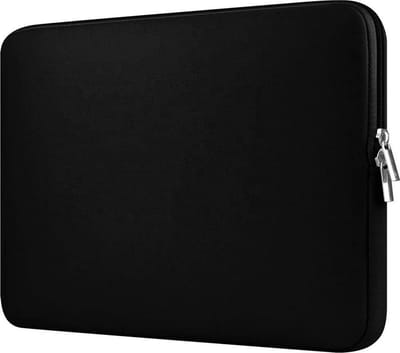 Laptop sleeve voor Waterdichte laptoptas - Soft Touch - Dubbele Ritssluiting - Soft Touch - Laptophoes - 13 inch - Extra bescherming ( zwart )