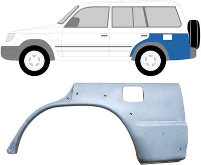 Reparatiepaneel achterspatbord voor Mitsubishi Pajero 1991-2001 / Links