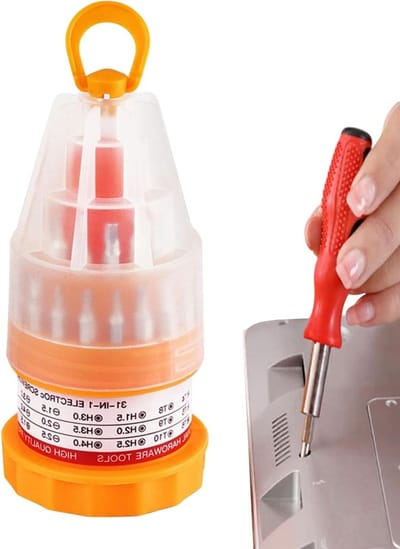 Precisie schroevendraaierset - Miniatuur gereedschap - Kleine reparaties - Ergonomisch handvat - 31 delig - Meerkleurig