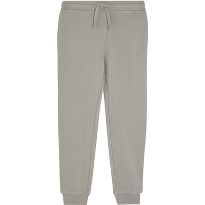 Lyle & Scott Tonal Eagle Sweatpant Sharkskin Size: 14/15 | Trousers Outlet | Unisex | Grijs